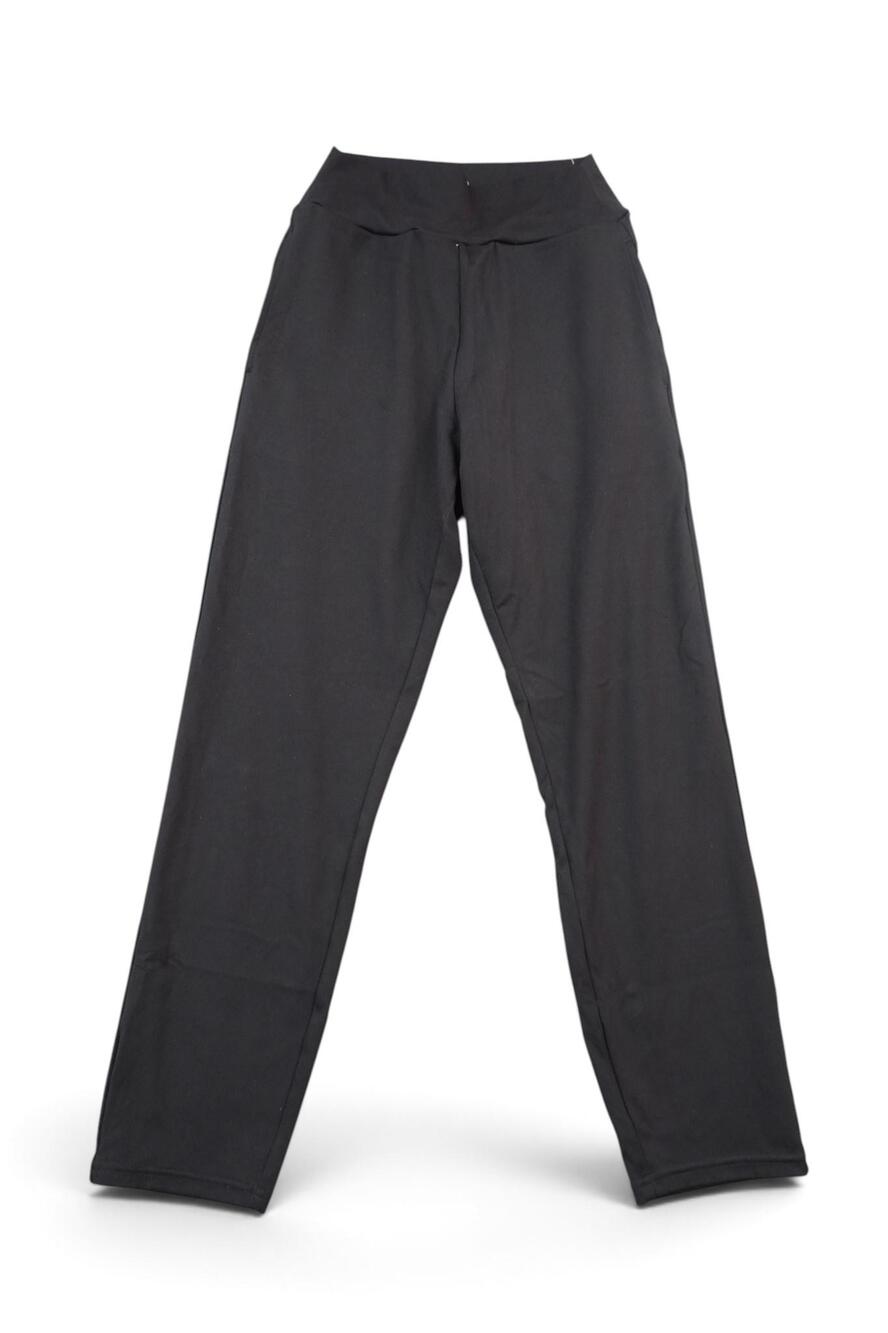 Paragon Fitwear Black Leggings Wide High Rise Waistband Straight Leg Size Small